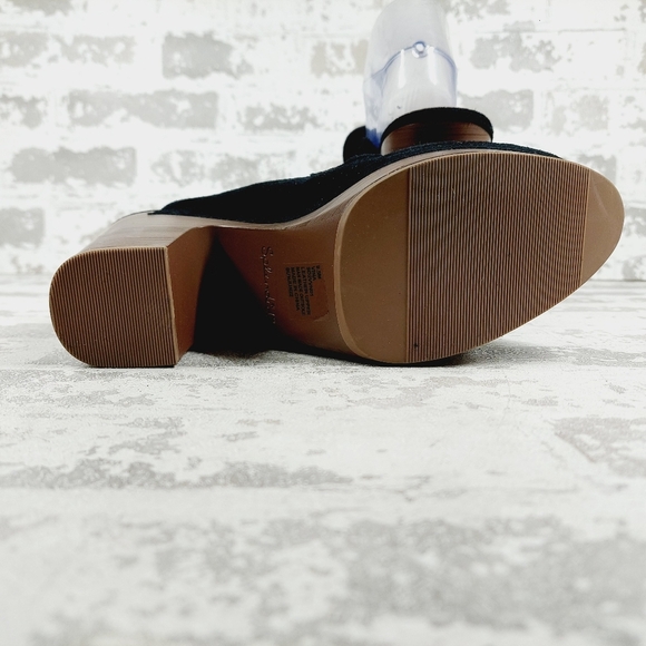 NEW Splendid Vina Black Suede Platform Loafer Clogs W1014 - Picture 8 of 13